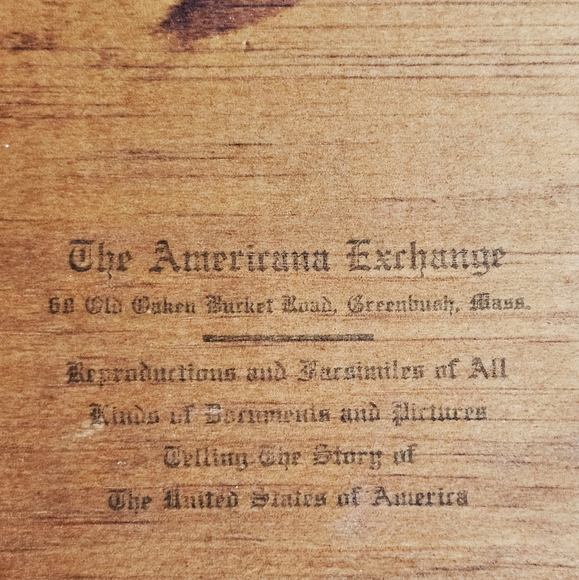 1835 Antique Primitive Map Wood Board Town of Boston New England By John Bonner - Picture 15 of 16